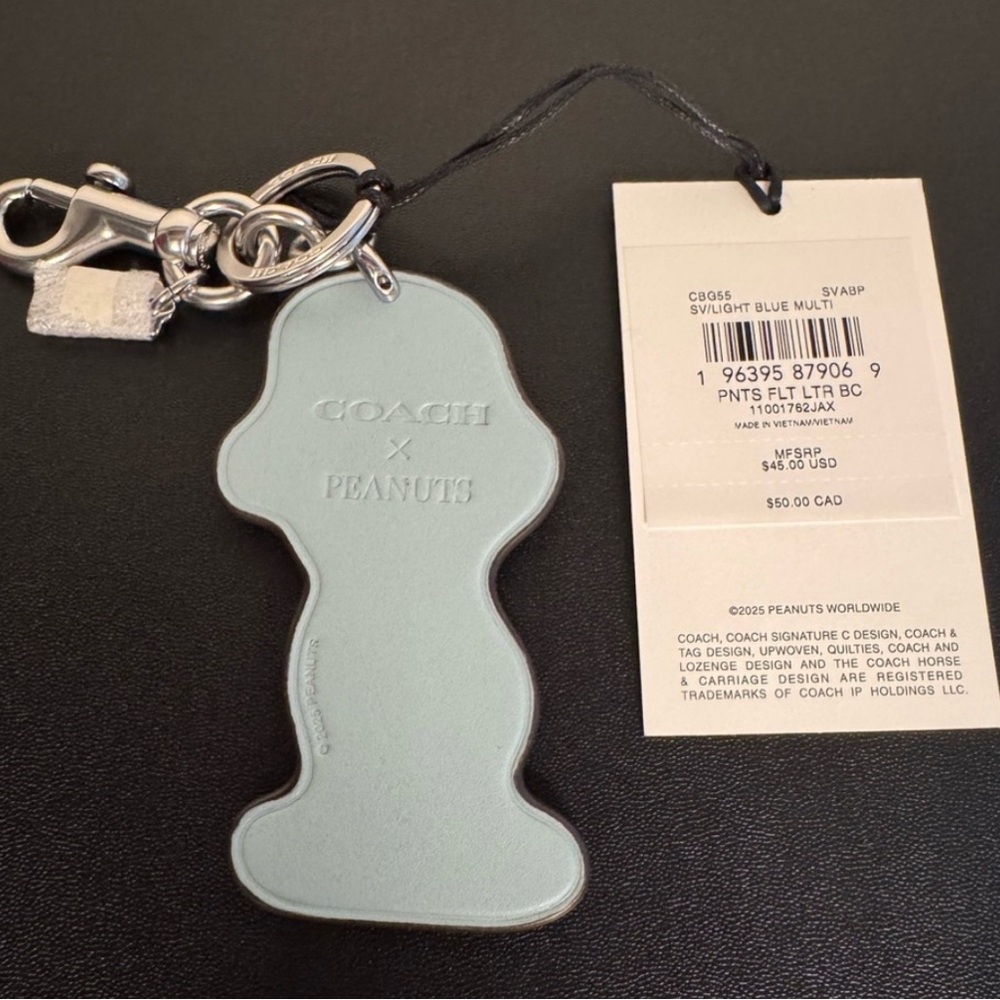 COPY - Coach x Peanuts 75th Franklin Leather Bag Charm #CBG55 - Picture 3 of 3